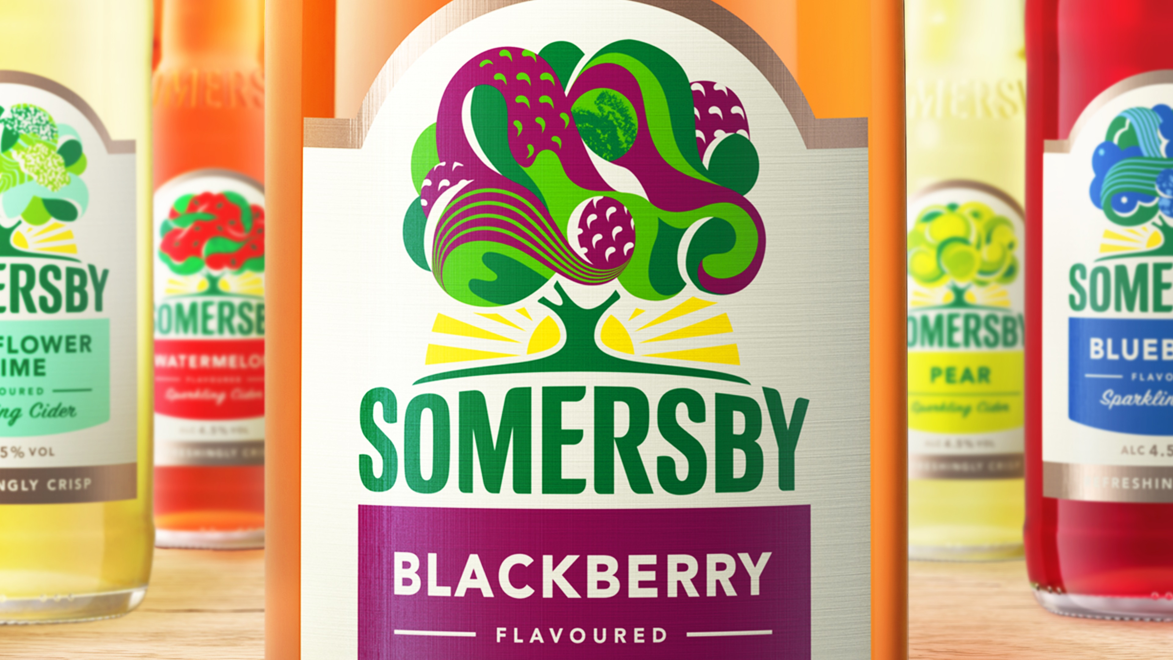 somersby cider bottles
